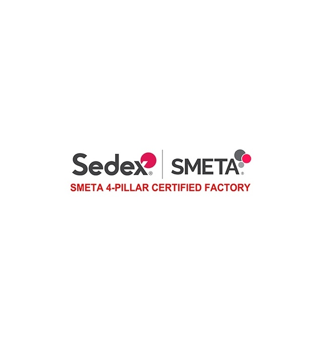 We are a SEDEX SMETA Four-Pillar Certified Company!