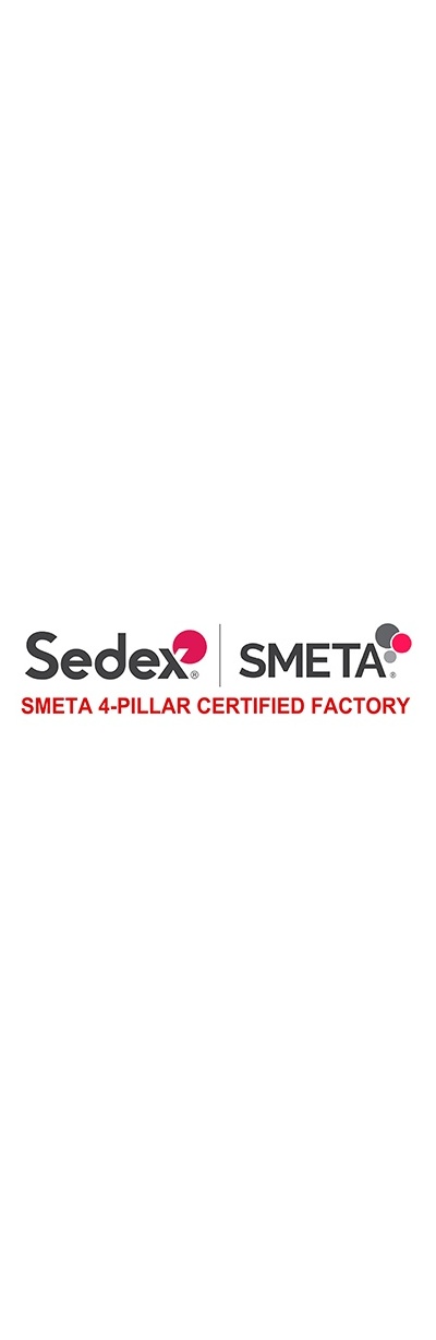 We are a SEDEX SMETA Four-Pillar Certified Company!